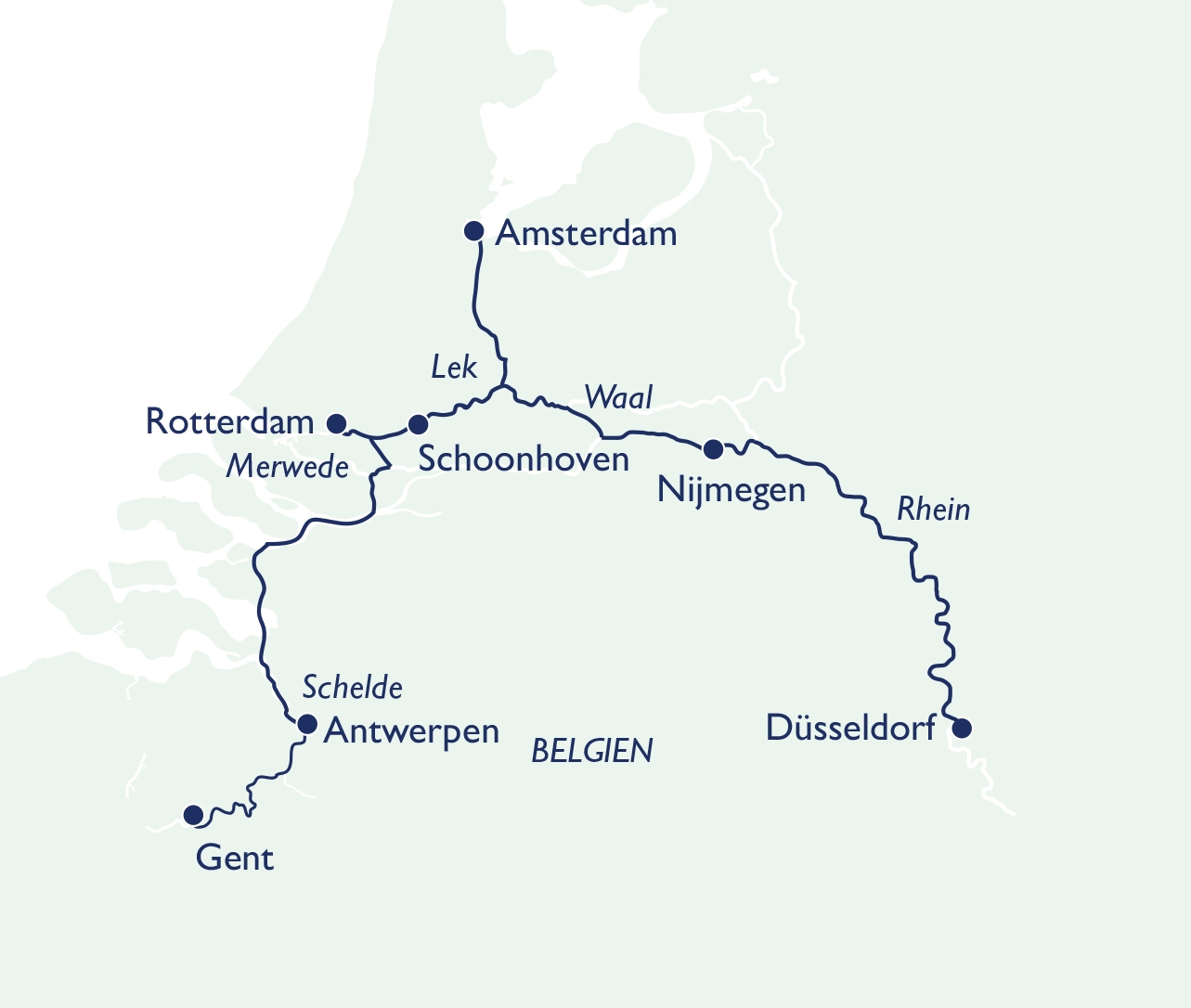Holland & Belgien mit Gent