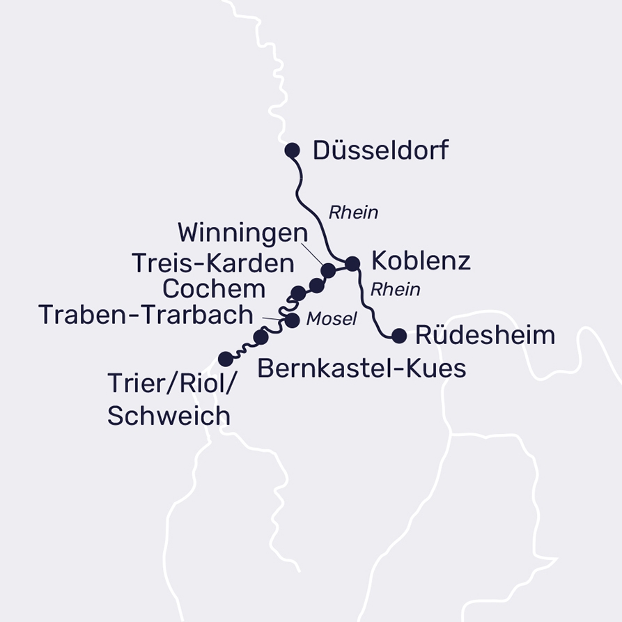 Kreuzfahrt durch das Tal der Burgen und Reben | Themenreise Wein