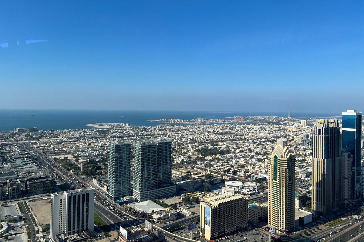 Blick auf die Skyline von Dubai