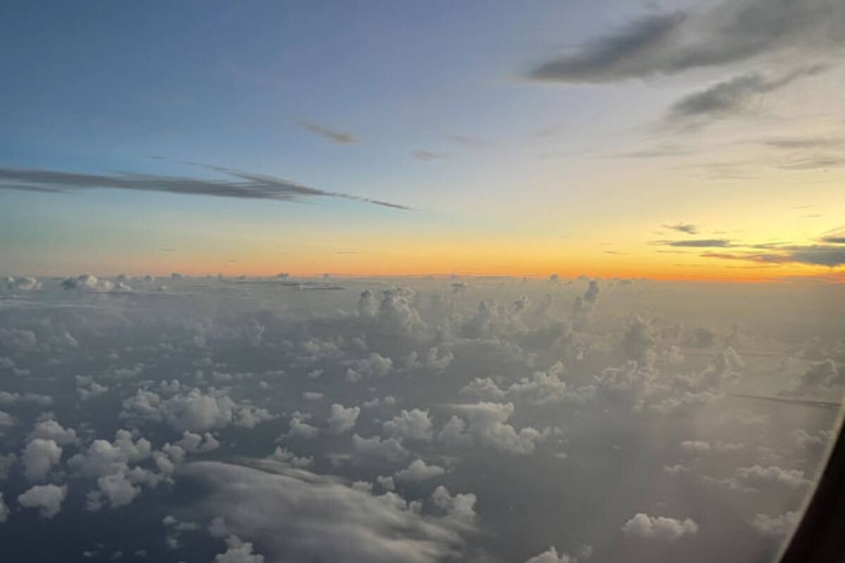 Bild aus dem Flugzeug